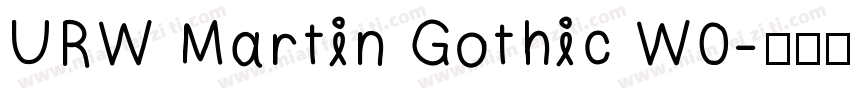 URW Martin Gothic W0字体转换